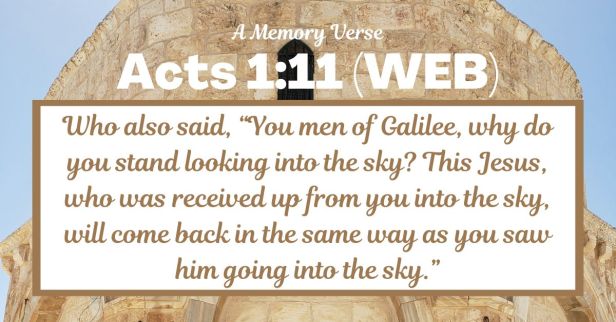 Acts 1:11 - A Memory Verse