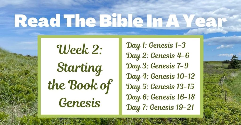 Read the Bible in a Year: Week 2 – Genesis&nbsp;1-21