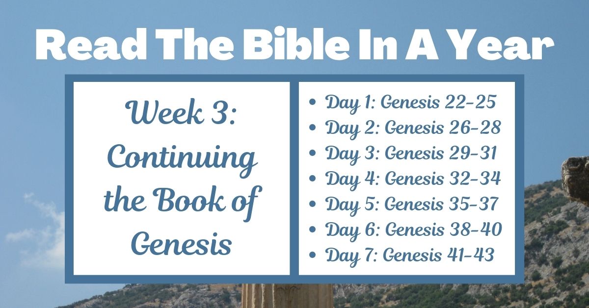 Read the Bible in a Year: Week 3 – Genesis&nbsp;22-43