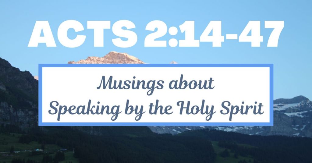 The Power of the Holy Spirit in Acts 2: Speaking by the Spirit and Perseverance in&nbsp;Faith