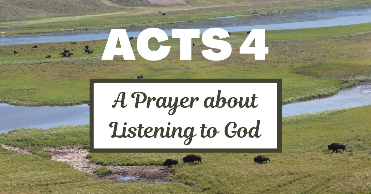 A Prayer about Listening to&nbsp;God