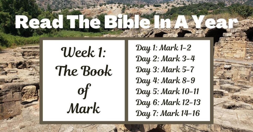 Read the Bible in a Year: Week 1 – The Book of&nbsp;Mark
