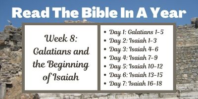 Read the Bible in a Year: Week 8