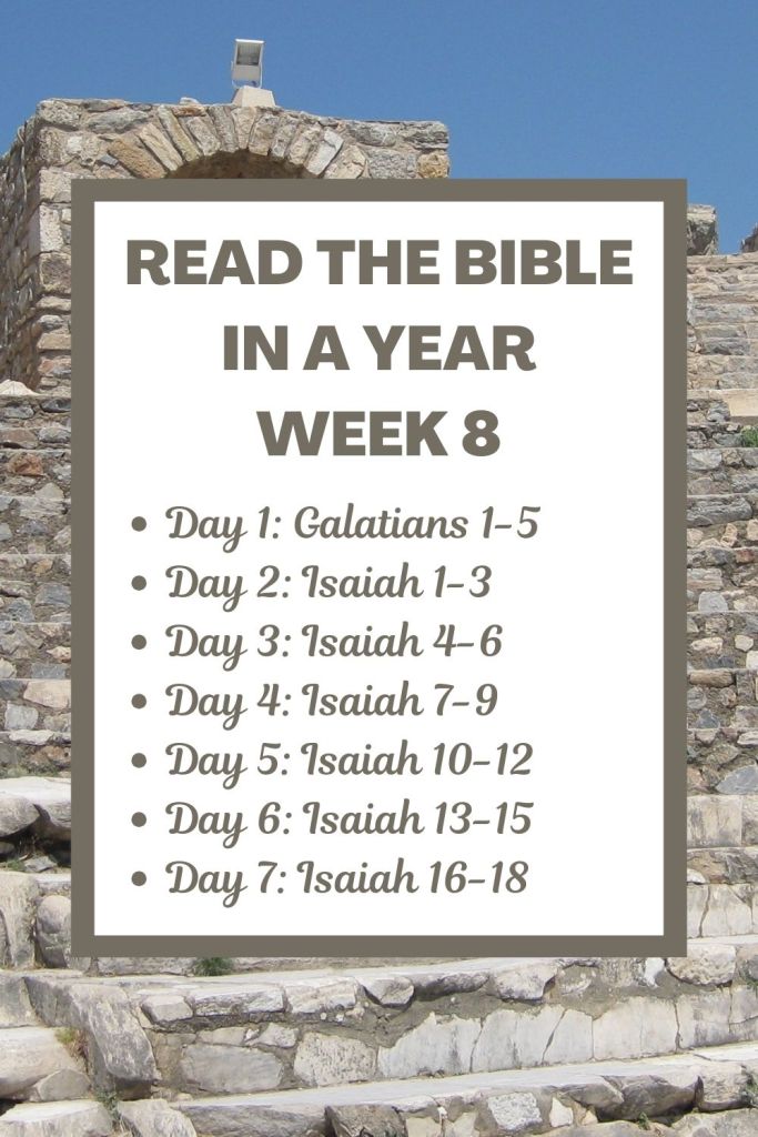 Read the Bible in a Year: Week 8 - Galatians and the Beginning of Isaiah