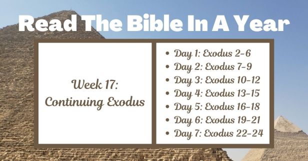 Read the Bible in a Year: Week 17 – Moses, Miracles, and the Drama of the Exodus
