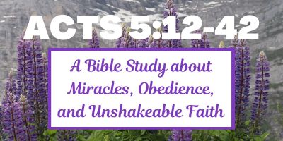 Acts 5:12-42 - A Bible Study about Miracles, Obedience, and Unshakeable Faith