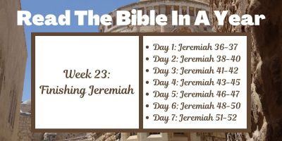 Read the Bible in a Year: Week 23 - Adversity, Justice, and Repentance
