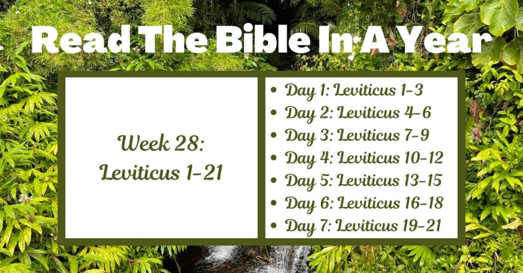 Read the Bible in a Year: Week 28 – Leviticus&nbsp;1-21