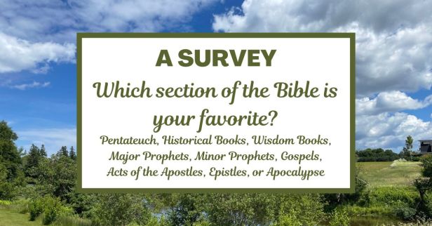 A Survey: Which section of the Bible is your favorite?