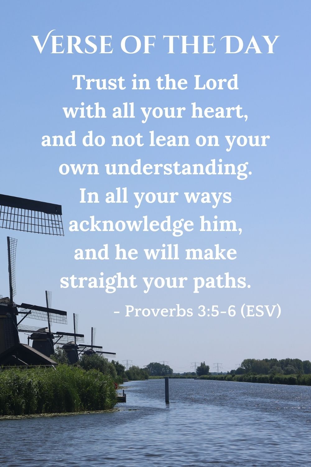 Proverbs 3:5-6 (ESV)