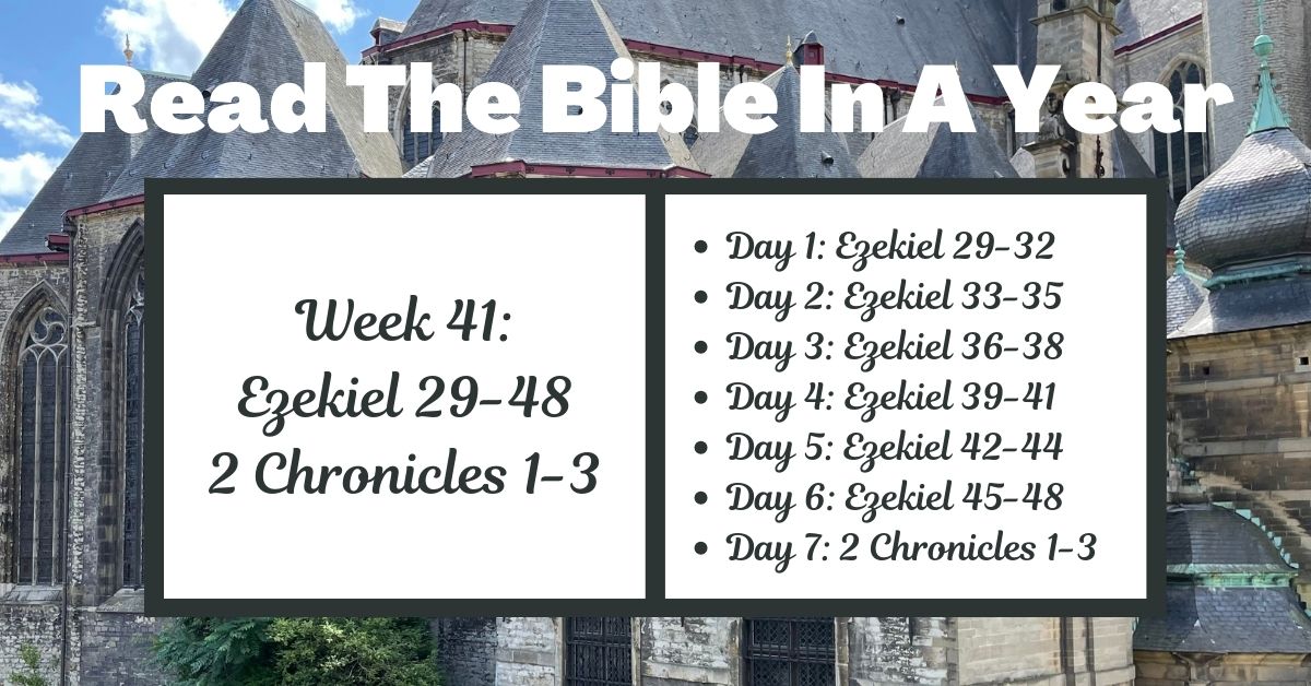 Read the Bible in a Year: Week 41 – Ezekiel 29-48 and 2 Chronicles&nbsp;1-3