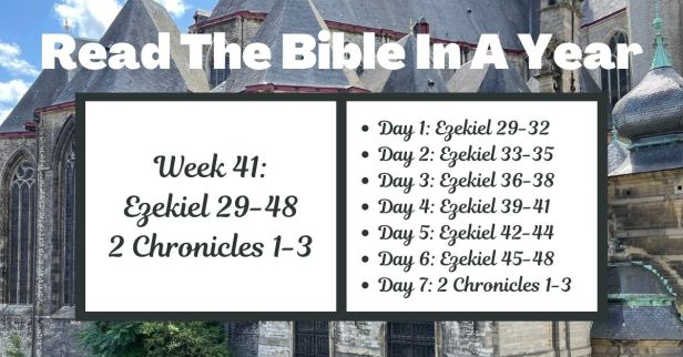 Read the Bible in a Year: Week 41 – Ezekiel 29-48 and 2 Chronicles 1-3