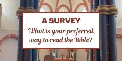 A Survey: What is your preferred way to read the Bible?