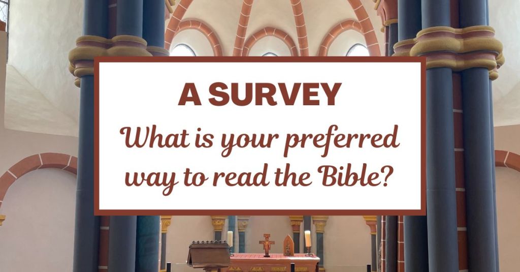 A Survey: What is your preferred way to read the Bible?