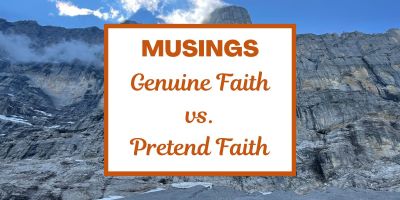 Musings about Genuine Faith vs. Pretend Faith