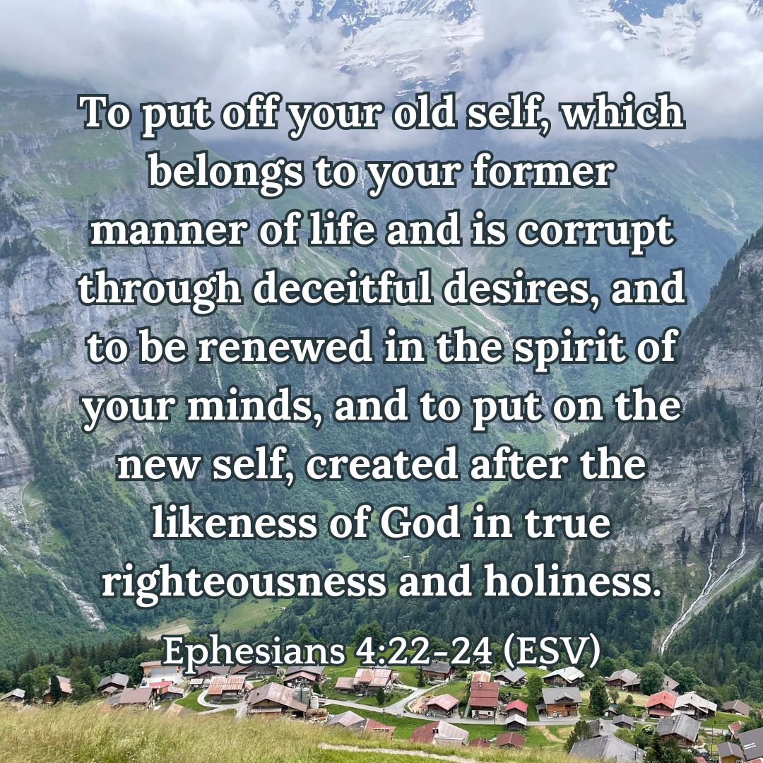 Ephesians 4:22-24 (ESV)