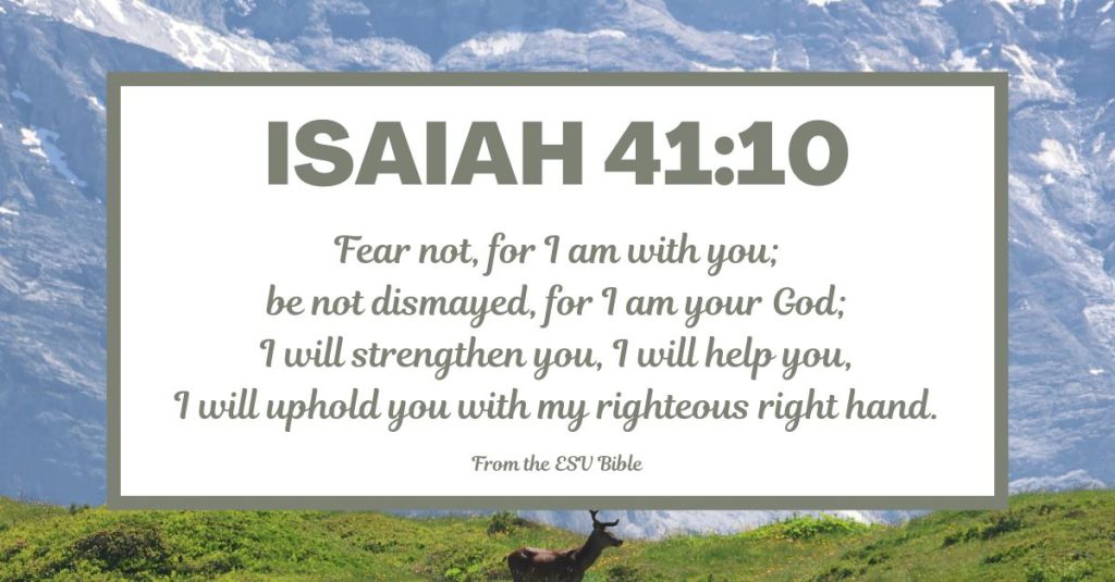 Isaiah 41:10 (ESV)