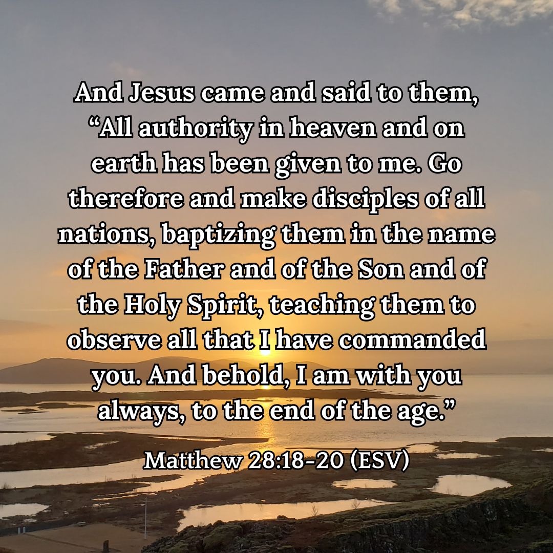Matthew 28:18-20 (ESV)