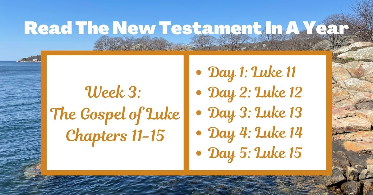 Read the New Testament in a Year: Week 3 – The Gospel of Luke Chapters&nbsp;11-15