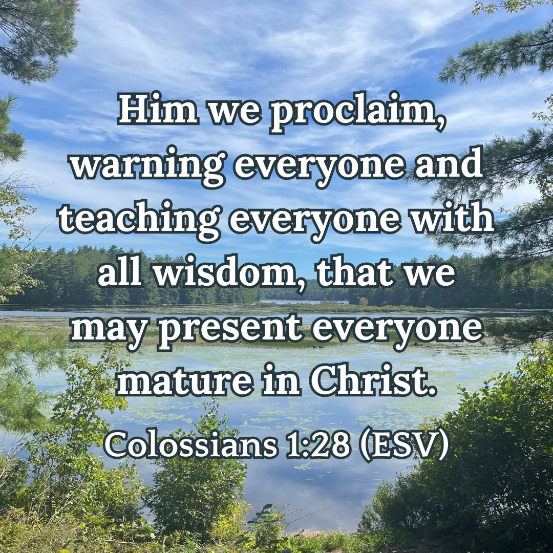 Colossians 1:28 (ESV)