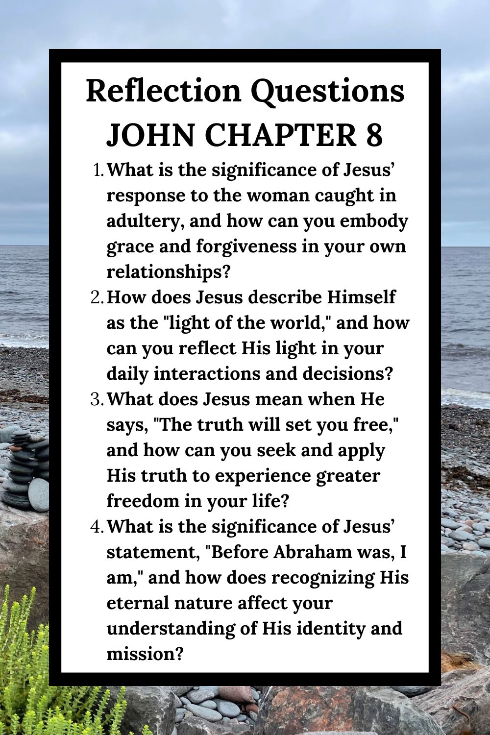 Reflection Questions for John Chapter 8
