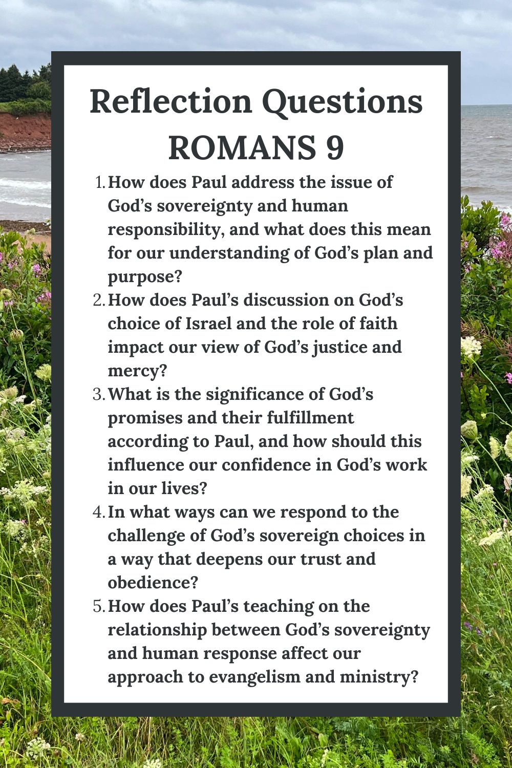 Reflection Questions for Romans 9