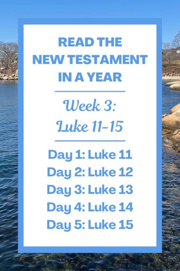 Read the New Testament in a Year: Week 3 - The Gospel of Luke Chapters 11-15