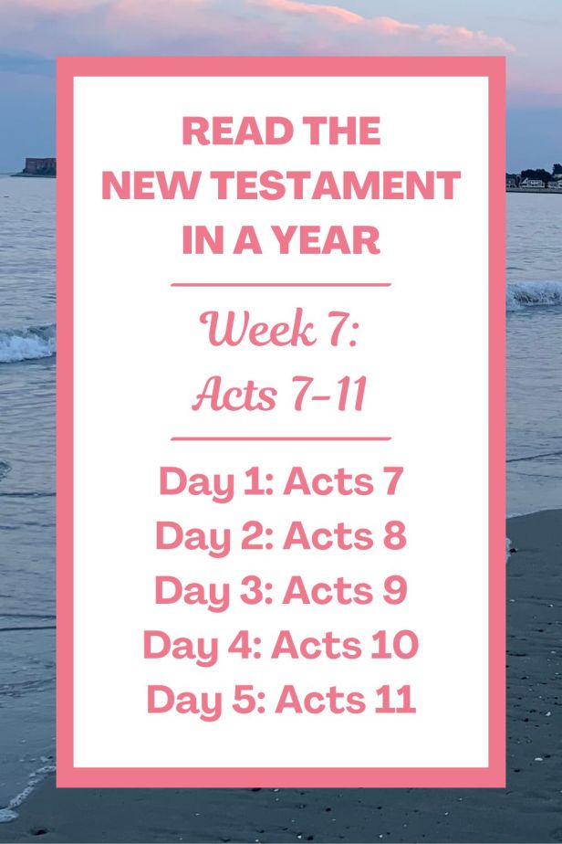 Read the New Testament in a Year: Week 7 - The Acts of the Apostles Chapters 7-11