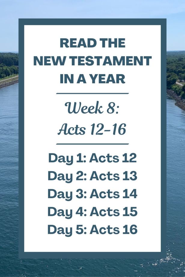 Read the New Testament in a Year: Week 8 - Acts of the Apostles Chapters 12-16
