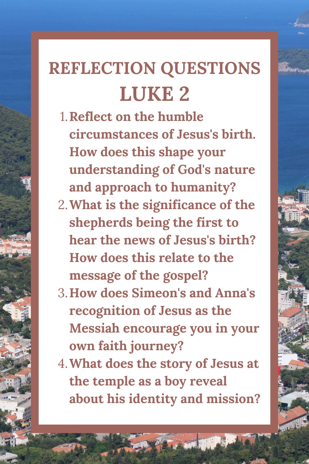 Reflection Questions for Luke 2