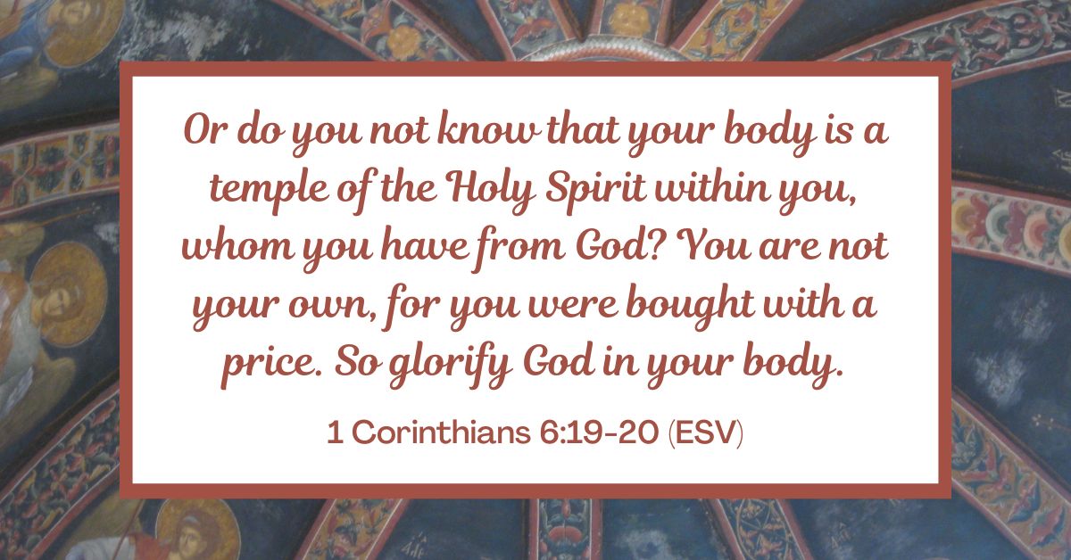 1 Corinthians 6:19-20 (ESV)