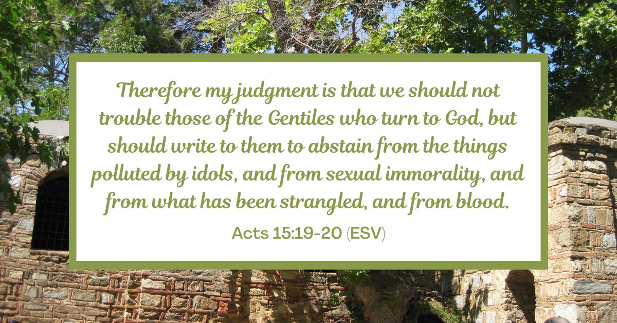 Acts 15:19-20 (ESV)