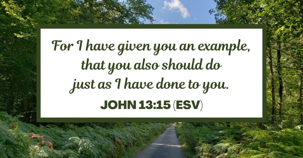 For I have given you an example, that you also should do just as I have done to you. - John 13:15 (ESV)