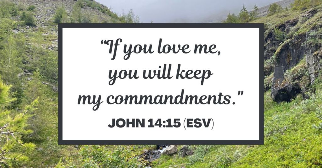 “If you love me, you will keep my commandments." - John 14:15 (ESV)