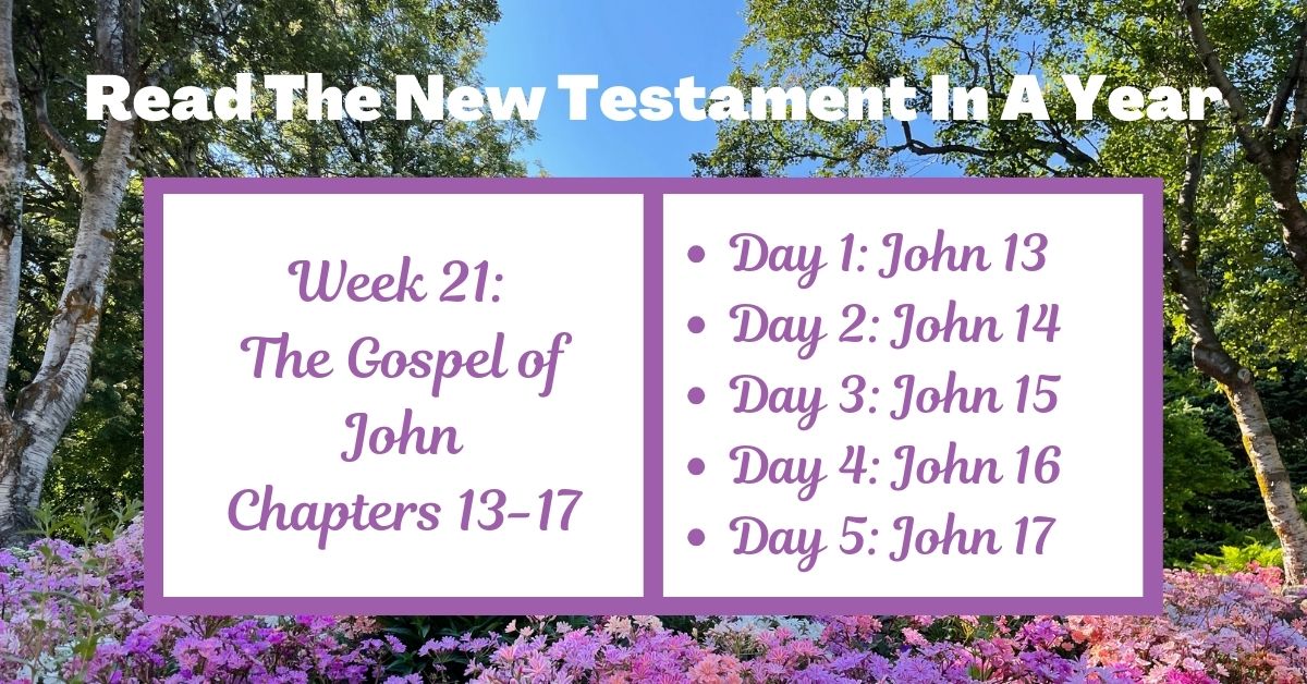 Read the New Testament in a Year: Week 21 – The Gospel of John Chapters&nbsp;13-17