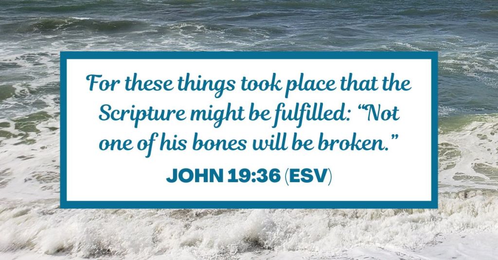 For these things took place that the Scripture might be fulfilled: “Not one of his bones will be broken.” - John 19:36 (ESV)
