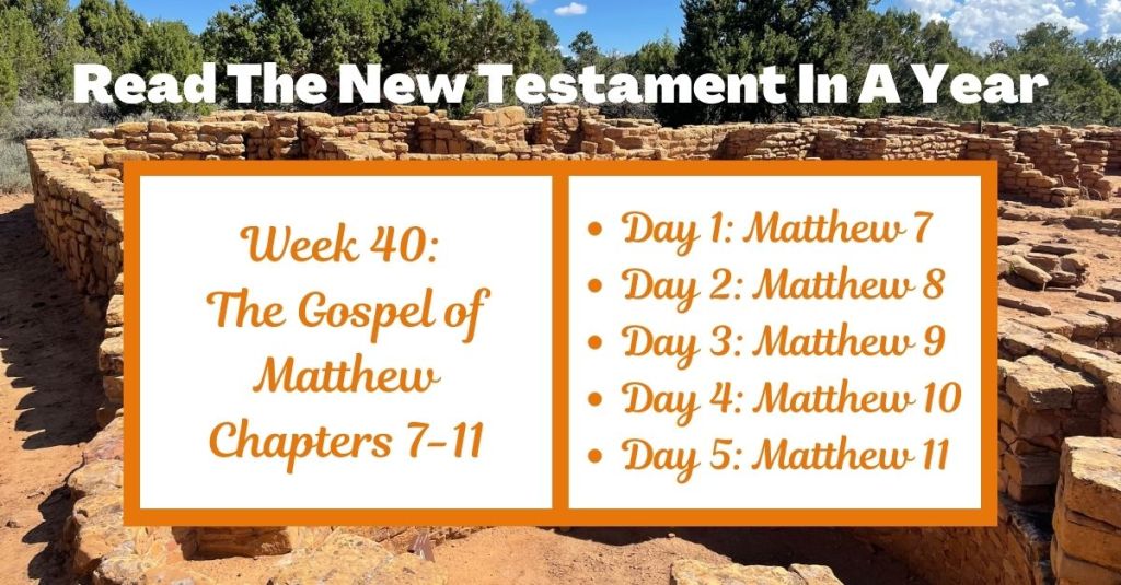Read the New Testament in a Year: Week 40 – Matthew&nbsp;7-11