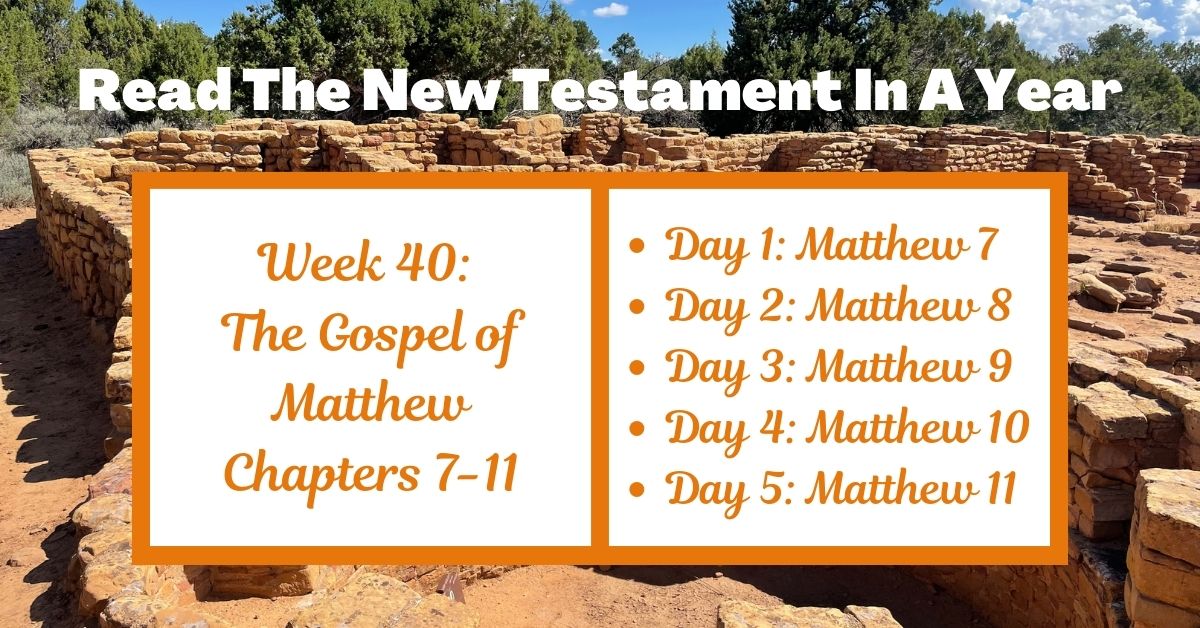 Read the New Testament in a Year: Week 40 – Matthew&nbsp;7-11