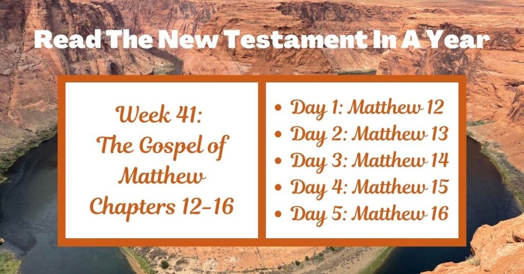 Read the New Testament in a Year: Week 41 – Matthew&nbsp;12-16