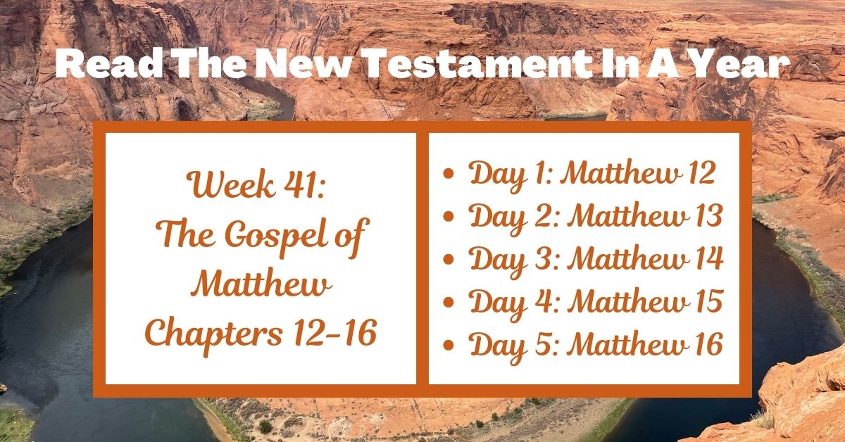 Read the New Testament in a Year: Week 41 – Matthew&nbsp;12-16