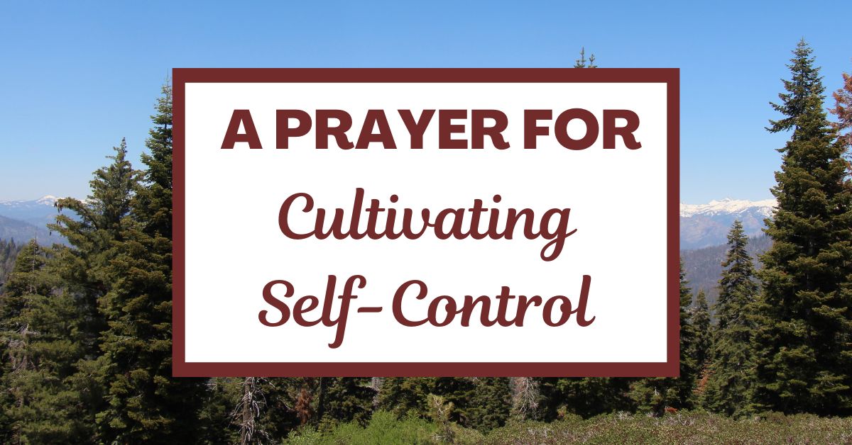 A Prayer for Cultivating&nbsp;Self-Control