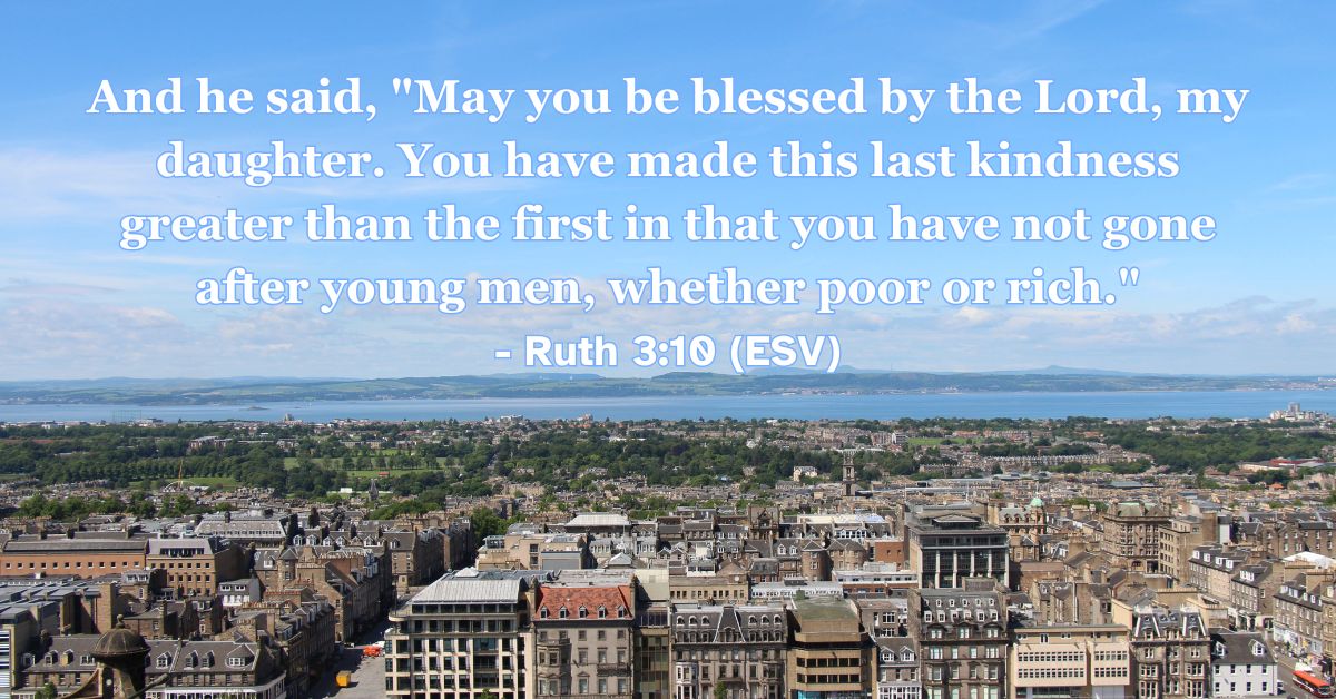 God Blesses Ruth Finding Joy in Unexpected Places: 10 Bible Verses from the Book of Ruth ...