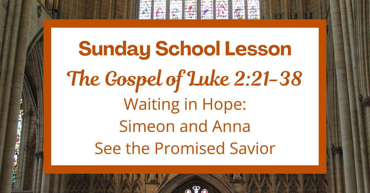 A Sunday School Lesson: Luke&nbsp;2:21-38