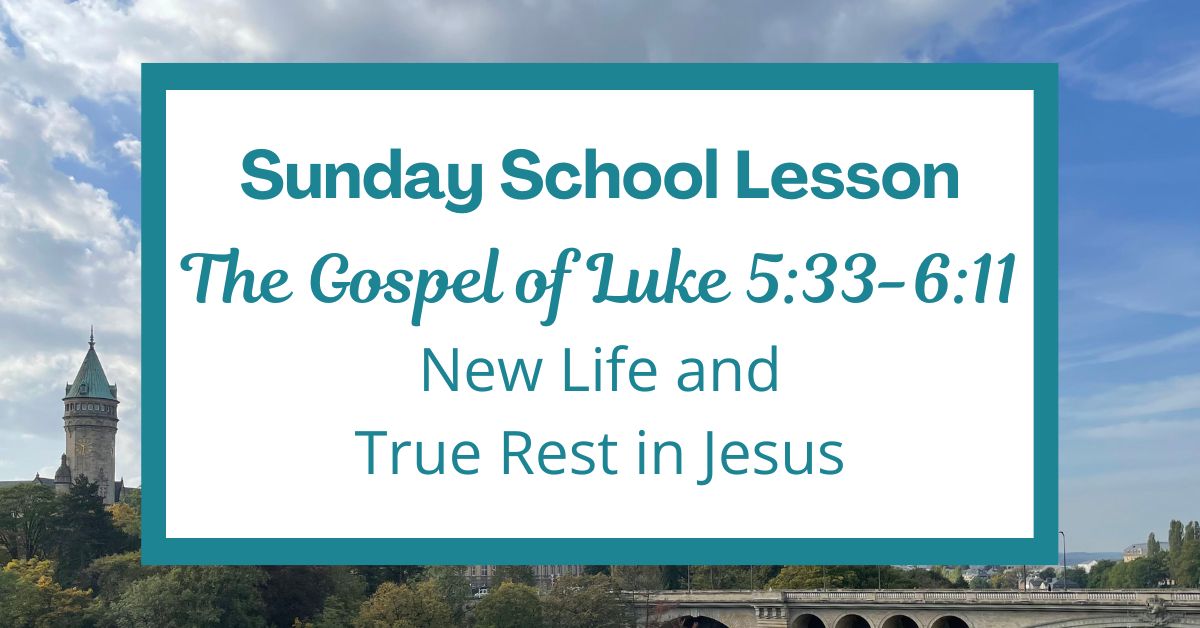 A Sunday School Lesson: Luke&nbsp;5:33-6:11
