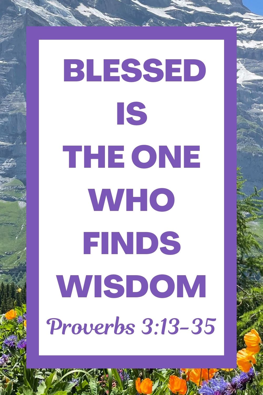 Blessed Is the One Who Finds Wisdom: Proverbs 3:13-35