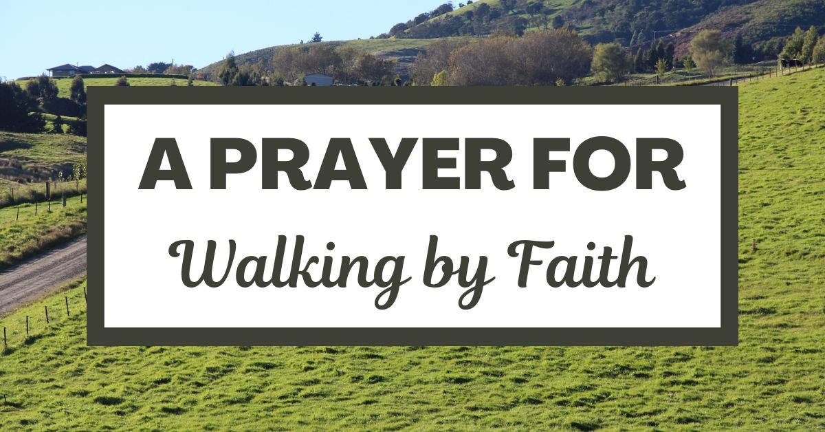 A Prayer for Walking by&nbsp;Faith