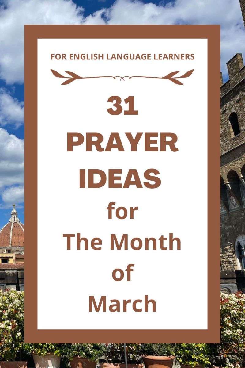 ELL Resources: 31 Prayer Ideas for the Month of March