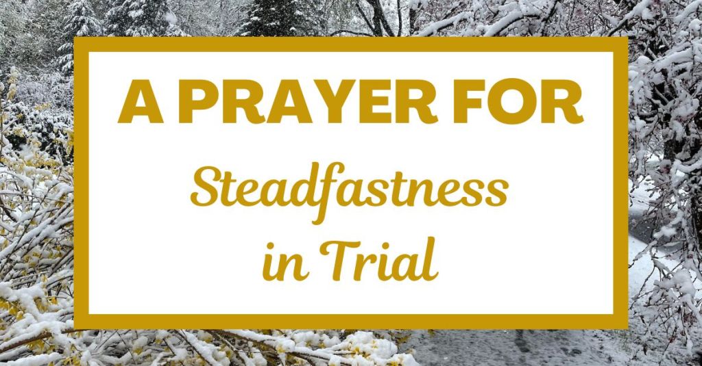A Prayer for Steadfastness in Trial: James&nbsp;5:11